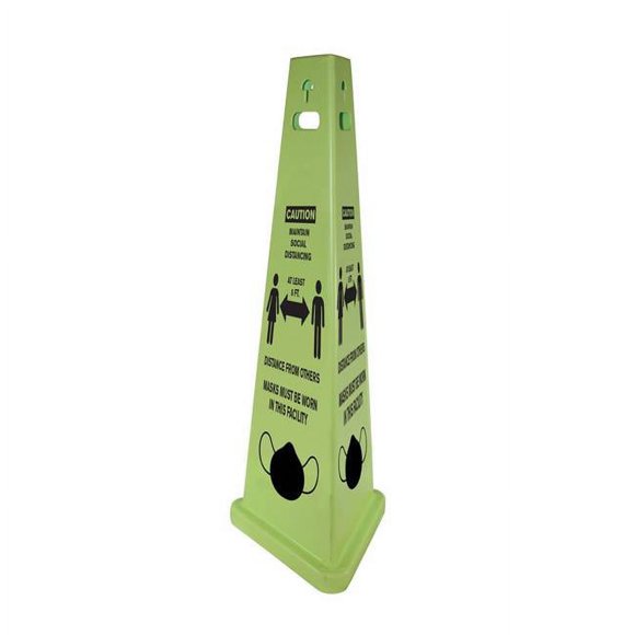 Impact Products IMP9140SM-KIT Social Distancing Sign Kit with Mask Cone