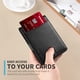 thumbnail image 4 of Billetera RUNBOX Slim de Cuero con Clip para Dinero y Bloqueo RFID para 11 Tarjetas, 4 of 6