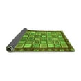 thumbnail image 2 of Ahgly Company Indoor Rectangle Abstract Green Modern Area Rugs, 2' x 5', 2 of 4