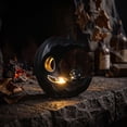 thumbnail image 4 of GOFLIC Halloween Flameless Candle Light, Spooky LED Wax Pillar Lamp for Tabletop Shelf Mantel Haunted Room Party Home Decor, 4 of 6