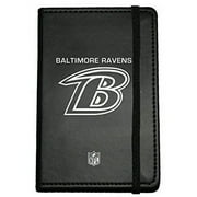 c.r. gibson small leather bound journal, baltimore ravens (n903890)