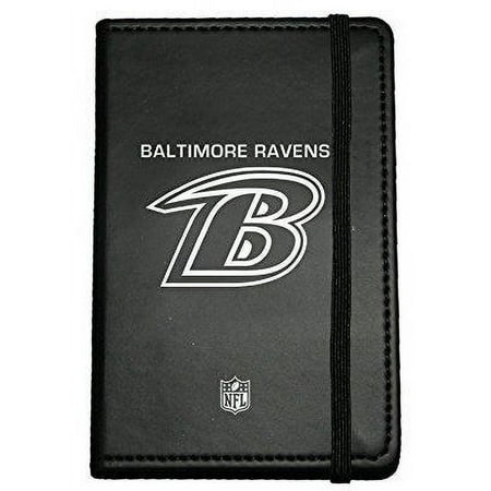 c.r. gibson small leather bound journal, baltimore ravens (n903890)