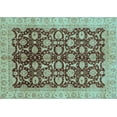 thumbnail image 1 of Ahgly Company Indoor Rectangle Oriental Light Blue Traditional Area Rugs, 4' x 6', 1 of 4