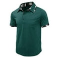 thumbnail image 4 of Xuniizn Mens T Shirts, Solid Color Button Down Short Sleeve Casual Loose Dress Shirts with Pockets, Plus Size Soft Breathable Golf Performance Tees, S-3XL, 4 of 6