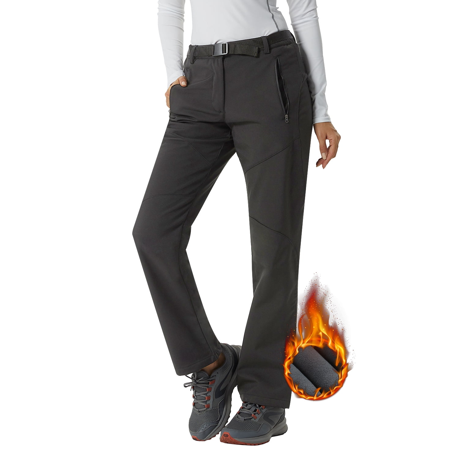 YUSHOW Womens Outdoor Softshell Pants 