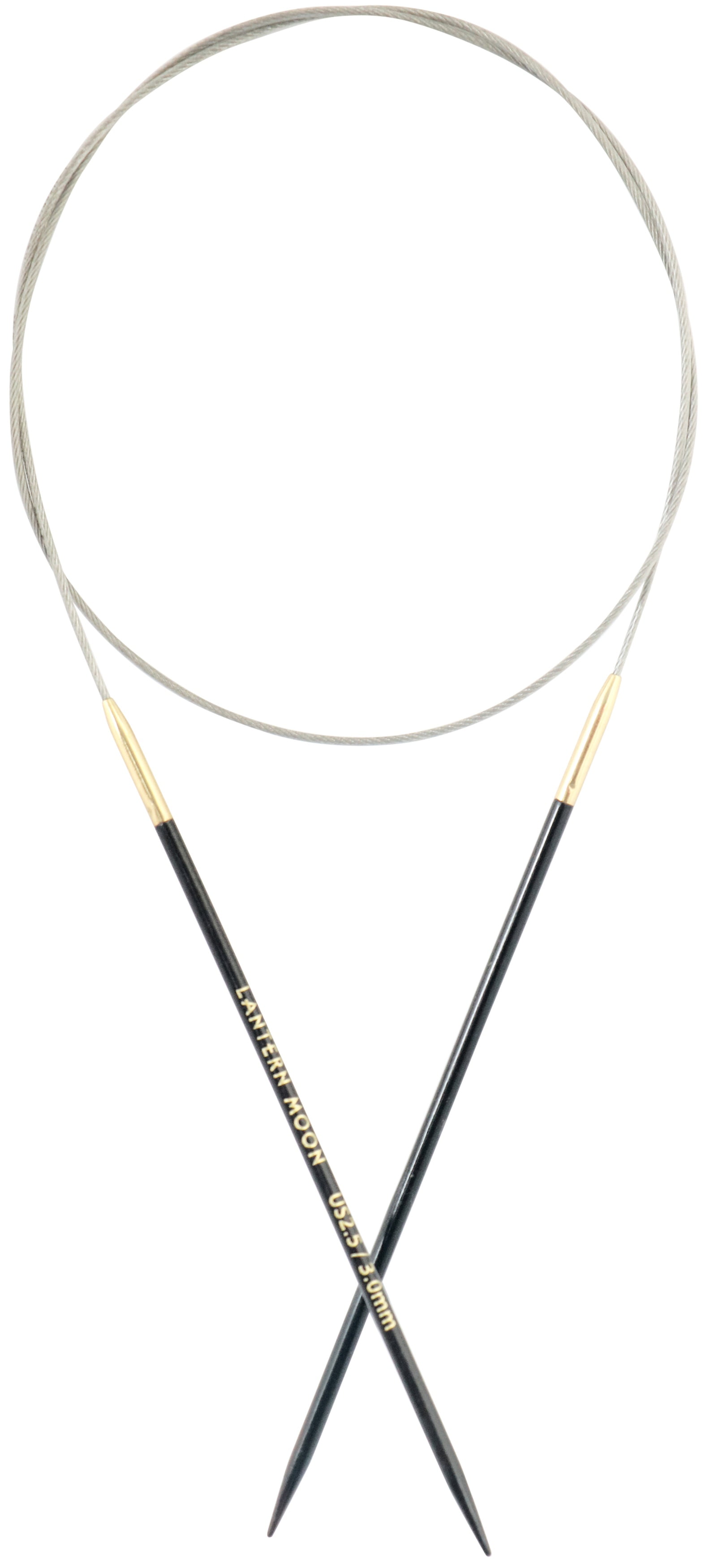 Lantern Moon INTR Fixed Cords For Interchangeable Knitting Needles - 40" (100cm), White