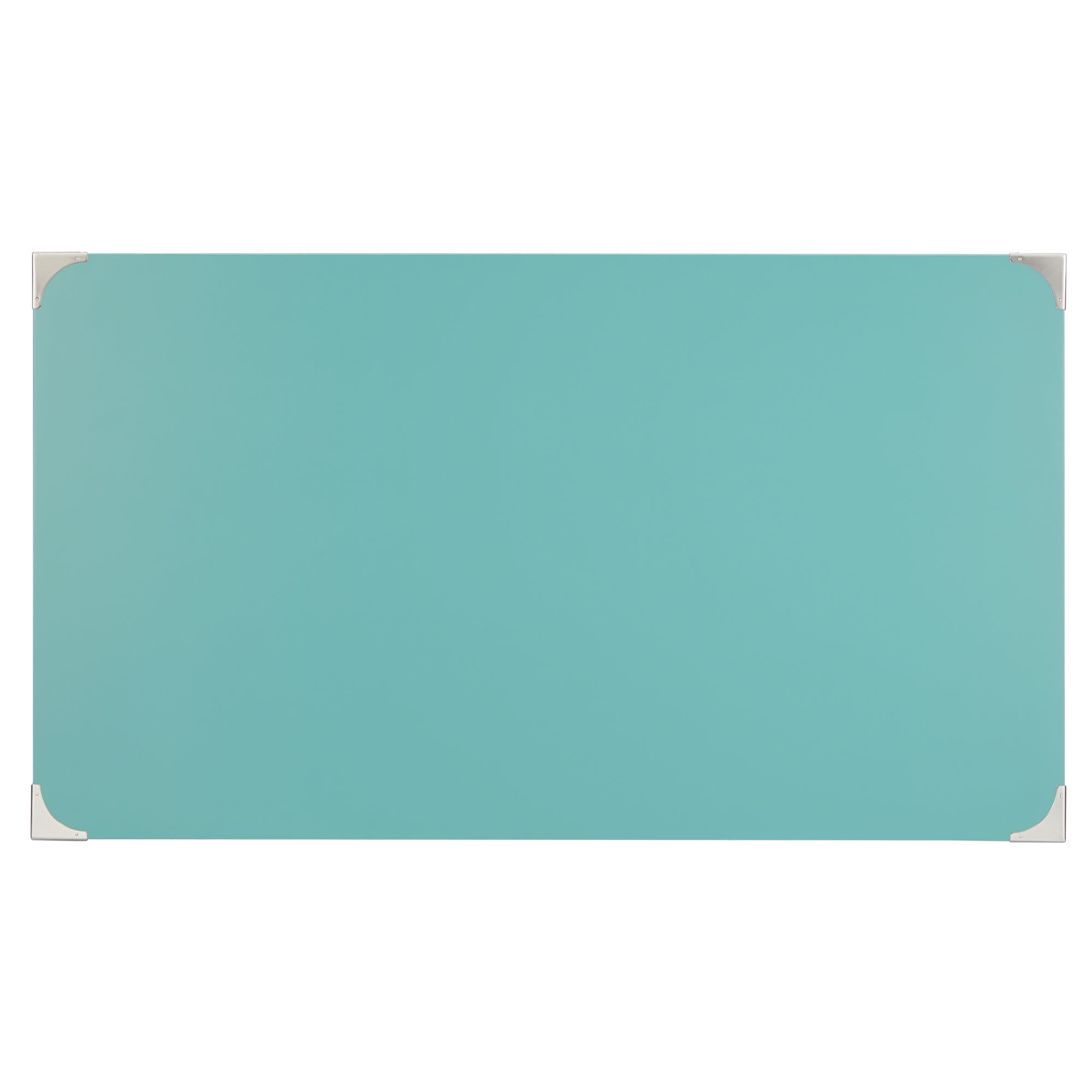 Weston Home Wood X-Base Campaign Writing Desk with Drawers, Marine Green
