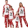 thumbnail image 6 of Christmas Pajama 2025 Family Matching Sets with 26 Letter Prints, Plaid Xmas Pjs Matching Christmas Pajamas for Family Funny Sleepwear Pijamas Navidad, 6 of 9