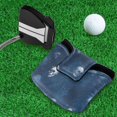 thumbnail image 5 of Haosy Vintage Gothic Skull Golf Mallet Putter Cover Strong Magnetic Leather Golf Club Headcover Closure, 5 of 7