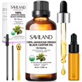 thumbnail image 1 of Aceite de ricino SAVILAND, negro jamaicano, orgánico, prensado en frío, 60 ml, 1 of 7