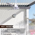 thumbnail image 2 of Matthews Fan Company AK-MWH-BW-56 Alessandra 56” Matte White Ceiling Fan with 3 Barn Wood Blades, Remote Control, Indoor/Outdoor Wet Rated, 2 of 6