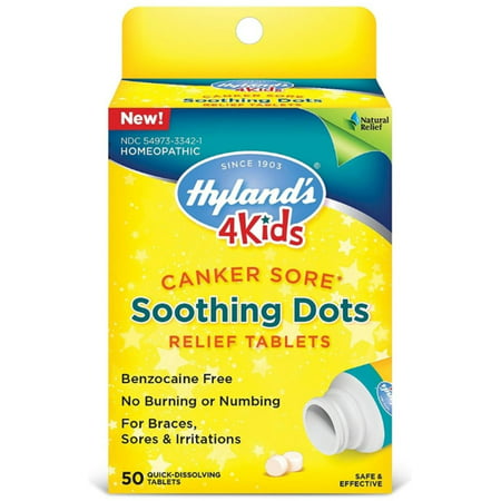Hyland's Canker Sore Soothing Dots Relief Tablets, 50