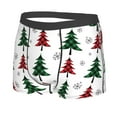 thumbnail image 2 of Junzan Buffalo Plaid Christmas Trees Mens Underwear Boxer Briefs For Men’s - Small, 2 of 9