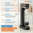thumbnail image 2 of BLÜ Sparkling Water Maker, Premium Soda Streaming Machine, Carbonated Water Machine and Soda Maker - Black (Machine + 2 CO2 Cylinders), 2 of 7