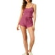 thumbnail image 2 of Conjuntos de pijama para mujeres INSPIRE CHIC, camisetas de punto con pantalones cortos, 2 piezas, ropa de dormir, M, rojo rosa, 2 of 5