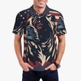 thumbnail image 2 of Salouo Patriotic Bulldog Art for Men's Short Sleeve Polo Shirts,Polo Shirts for Men Performance Short Sleeve Golf Shirt Athletic Casual Collared T-Shirt-Large, 2 of 8