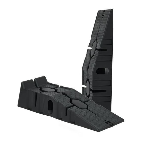 2 Pack Portable Car Ramps for Oil Changes,Heavy Duty Plastic Low Profile Car Ramps for Jack Support, Vehicle Ramps for Home Garage,Vehicle Auto,Lift Height 6.7",5 Ton (12000 LB) Capacity