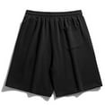 thumbnail image 3 of Antinious Men Solid Drawstring Elastic Waist Trendy Style Beach Shorts, 3 of 3
