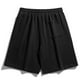 thumbnail image 3 of Ceisia Men's Gift Relaxed Minimalist Cargo Sweat Shorts Mid-Rise Elastic Waist Nylon Spandex Snap Button Side Label Shorts, 3 of 4