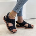thumbnail image 1 of Zapatos de mujer de verano Tacón de cuña Retro Hollow Out Casual Sandalias de mujer Wmkox8yii  nm9362, 1 of 9