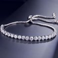 thumbnail image 1 of Pulsera de tenis con cristales de circonita cúbica brillante 5A para mujer, 1 of 5