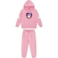 thumbnail image 4 of SERTG Children's Halloween Two-Piece Set Hooded Sweatshirt with Cute Printed +Casual Long Pants Long Sleeved Set Tops and Pants for Kids 2-13 Years(Pink,10 Years), 4 of 5