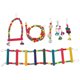 thumbnail image 1 of GOOHOCHY juego de juguetes para loros y pájaros, escalera colgante para escalar, accesorios para jaulas de pájaros., 1 of 8