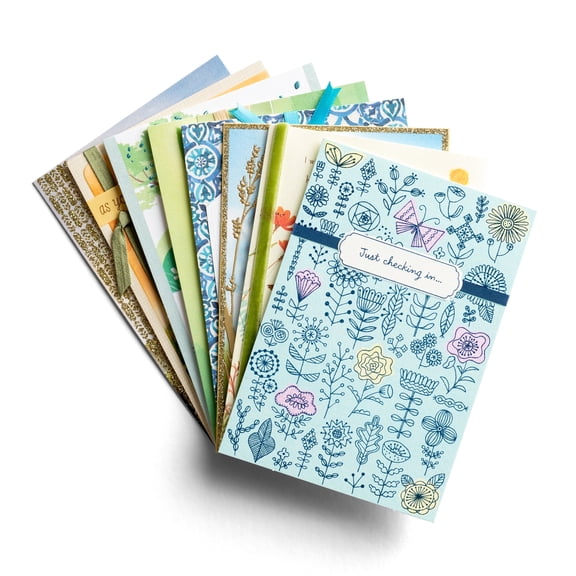 DaySpring Encouragement and Get Well Greeting Cards Assortment with Envelopes, 8 Count