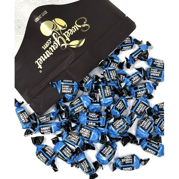 SweetGourmet English Style Sweet Licorice Toffees | Individually Wrapped | 2 Pounds