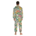 thumbnail image 4 of FORMRS Onesies Pajama for Adults Unisex Hoodie Winter Jumpsuit One Piece Sleepwear, Sizes S-2XL, Floral Pattern, 4 of 7