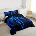 thumbnail image 3 of Castle Fairy 3-Piece Full Size Comforter Set - Christmas Tree Skate Holiday Print, 3 of 8