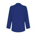 thumbnail image 4 of XFLWAM Blazers for Women Business Casual Blazers Open Front Long Sleeve Work Office Suit Jackets Blazer Lightweight Jacket Blue M, 4 of 5