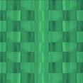 thumbnail image 1 of Ahgly Tapis d'Intérieur Lavable en Machine Carré Vert Printemps Transitionnel, 7 Pieds Carré, 1 of 7