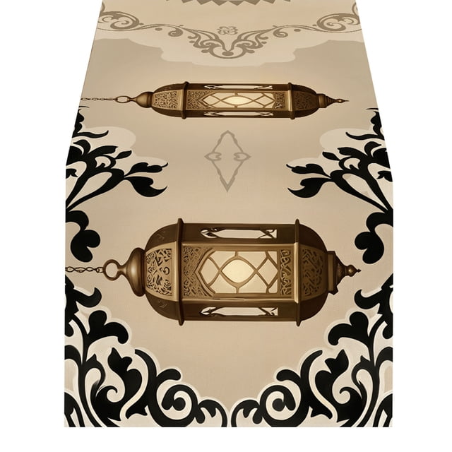zhangmingg Stylish Polyester Tablecloth Featuring Celestial Star Moon Design for Easy Holiday Party Home Celebration Dining