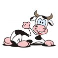 thumbnail image 2 of Cow Relaxed Wall Mural by Wallmonkeys Peel and Stick Graphic (24 in W x 17 in H) WM324528, 2 of 4