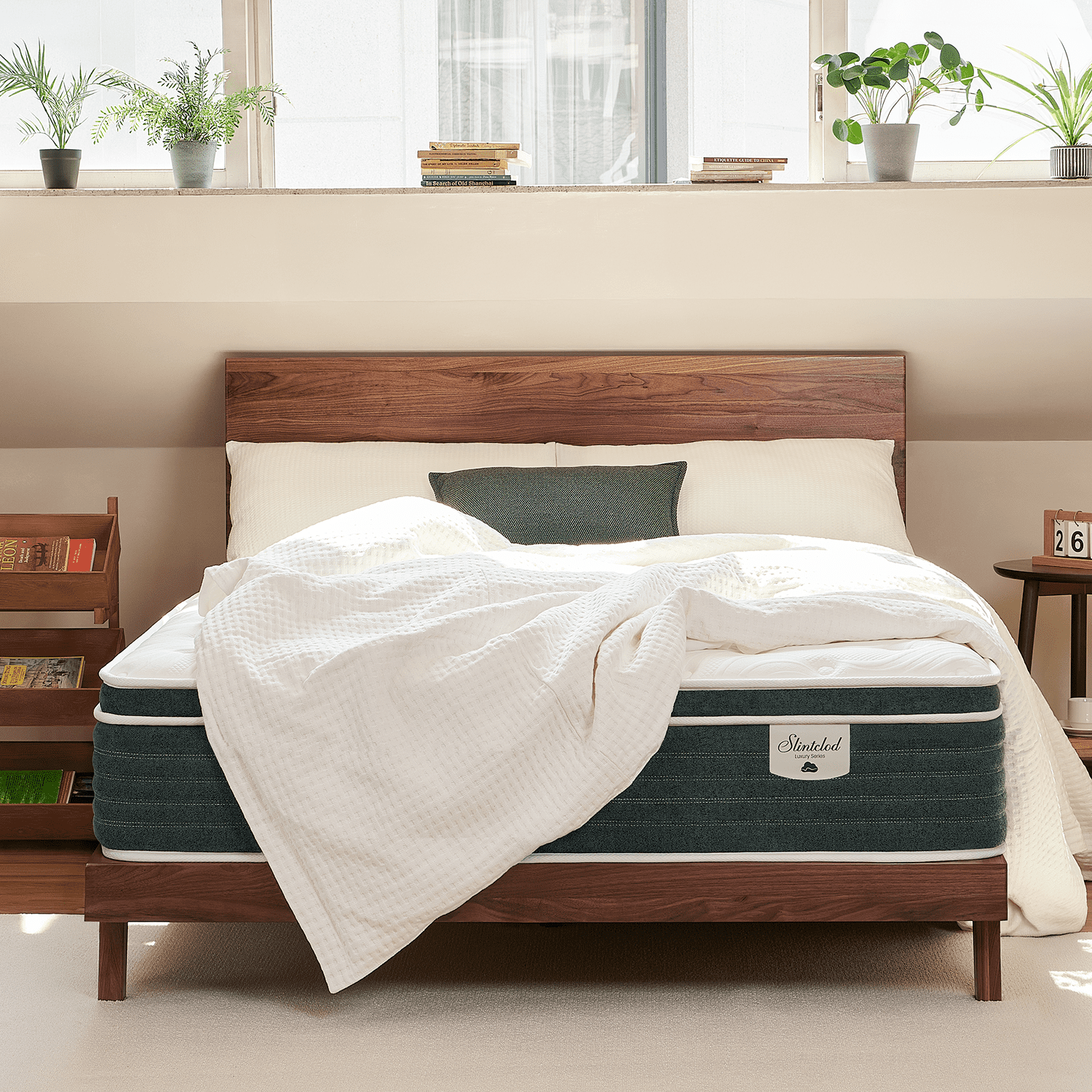Slintclod Hybrid 12 Inch Twin Mattress- CertiPUR-US Certified- No Fiberglass- Medium Firm- Contouring Gel Memory Foam - Cooling Fiber- Forever Warranty(75"x39"x12")