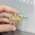 thumbnail image 4 of Queen Crown Brooch Pins for Women Gold Silver Rhinestone Letter Corsage Fahion Bling Crystal Princess Lapel Pin for Clothing Dress Bridal Wedding Party Banquet Decor Elegant Jewelry Accessory, 4 of 6