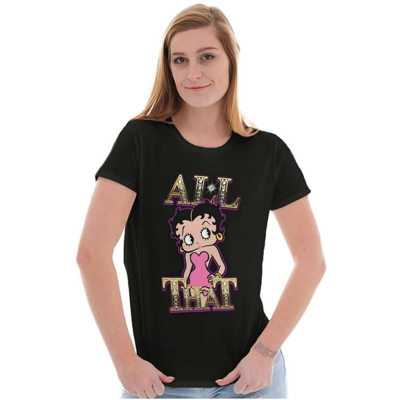 Betty Boop Sassy All That Diamonds Women's T Shirt Ladies Tee Brisco Brands S