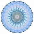 thumbnail image 2 of Blue Mandala Wall Decal by Wallmonkeys Peel and Stick Graphic (48 in H x 48 in W) WM276813, 2 of 4