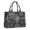 Geometric Diamond Black Pattern, variant on Geometric Circle White Pattern Tote Bag, Laptop Carry Tote with Interior Pockets & Top Handle, Dacron Fabric Gifts for Women Men,15.7 X 5.1 X 13 Inches