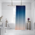 thumbnail image 3 of Godderr Multicolor Gradient Color Simple Modern Tarpaulin Shower Curtain Toilet Decoration, 3 of 5