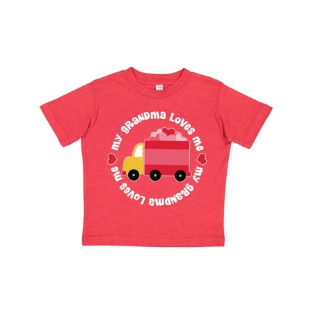 

Inktastic Grandma Loves Me Valentine Truck Kids Gift Toddler Boy or Toddler Girl T-Shirt