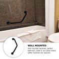 thumbnail image 3 of FONDOTIN 1Set 16.9in Non-Rusting Toilet Safety Handrail for Elderly in Black, 3 of 8