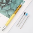 thumbnail image 6 of 10 Pack Ballpoint Pen Refills 70mm Short, Smooth Writing Replacement for Standard Pens, Crystal Pen Core Black Ink, 6 of 6