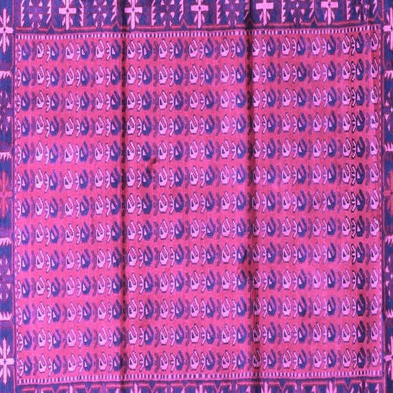 Ahgly Company Indoor Square Persian Purple Traditional Area Rugs, 5' Square