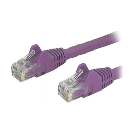 UPC: 0065030869546 | StarTech N6PATCH8PL Cat6 Patch Cable – 8 ft – Purple Ethernet Cable – Snagless RJ45 Cable – Ethernet Cord – Cat 6 Cable – 8ft