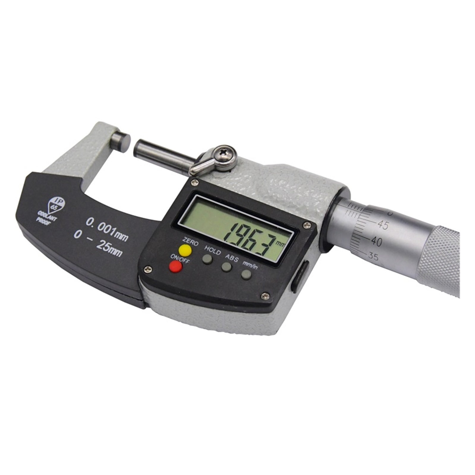 IP 65 Outside Micrometer 0-25mm Large Screen Digital Micrometer Caliper Gauge Meter Micrometer Carbide 0.001 MM Measure Tools ,Your Good Helper
