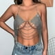 thumbnail image 2 of Vestido de Playa Joyería Sexy Rhinestone Borla Corazón Pecho Cadena Hecho a Mano Bikini Cuerpo Cadena Chica Ropa Joyería Taladro Cadena Cuerpo para Chica Caliente, 2 of 8