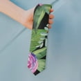thumbnail image 2 of Floral & Bee Men's Tie - Nature-Inspired Botanical Garden Formal Business Necktie, 2 of 5