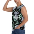thumbnail image 3 of Picia Cartoon Koala Bear mens Cotton Tank Undershirts , Moisture-wicking Ribbed Tanks, Lightweight Cotton Tank Undershirts-Medium, 3 of 8